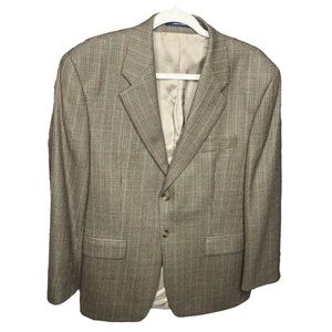 Chaps Ralph Lauren Sport Jacket Blazer 100% Lambs Wool Men’s Size 40S Tweed